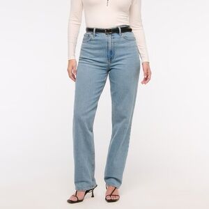 Abercrombie & Fitch Jeans 90s Straight Ultra High Rise Curve Love 4 27 Long $90